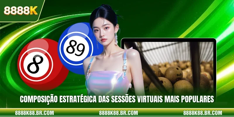 Composição estratégica das sessões virtuais mais populares