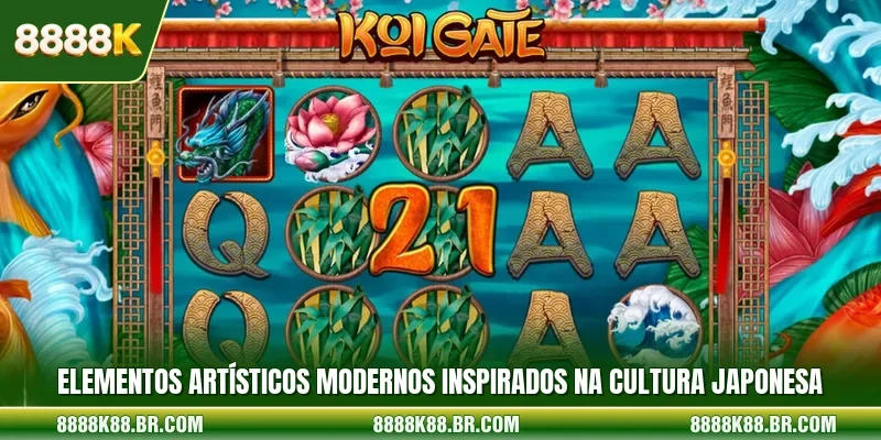 Elementos artísticos modernos inspirados na cultura japonesa