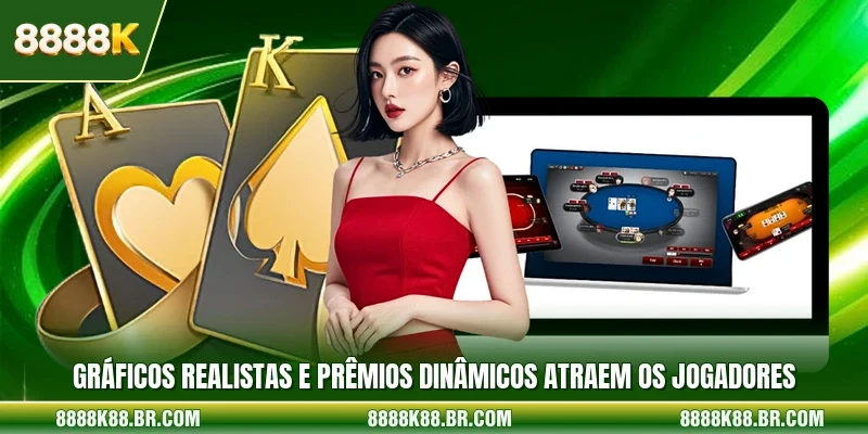 Gráficos realistas e prêmios dinâmicos atraem os jogadores 