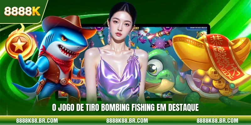 O jogo de tiro Bombing Fishing em destaque