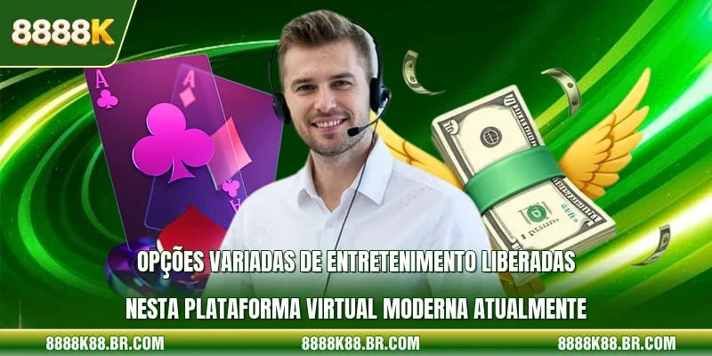 Opções variadas de entretenimento liberadas nesta plataforma virtual moderna atualmente